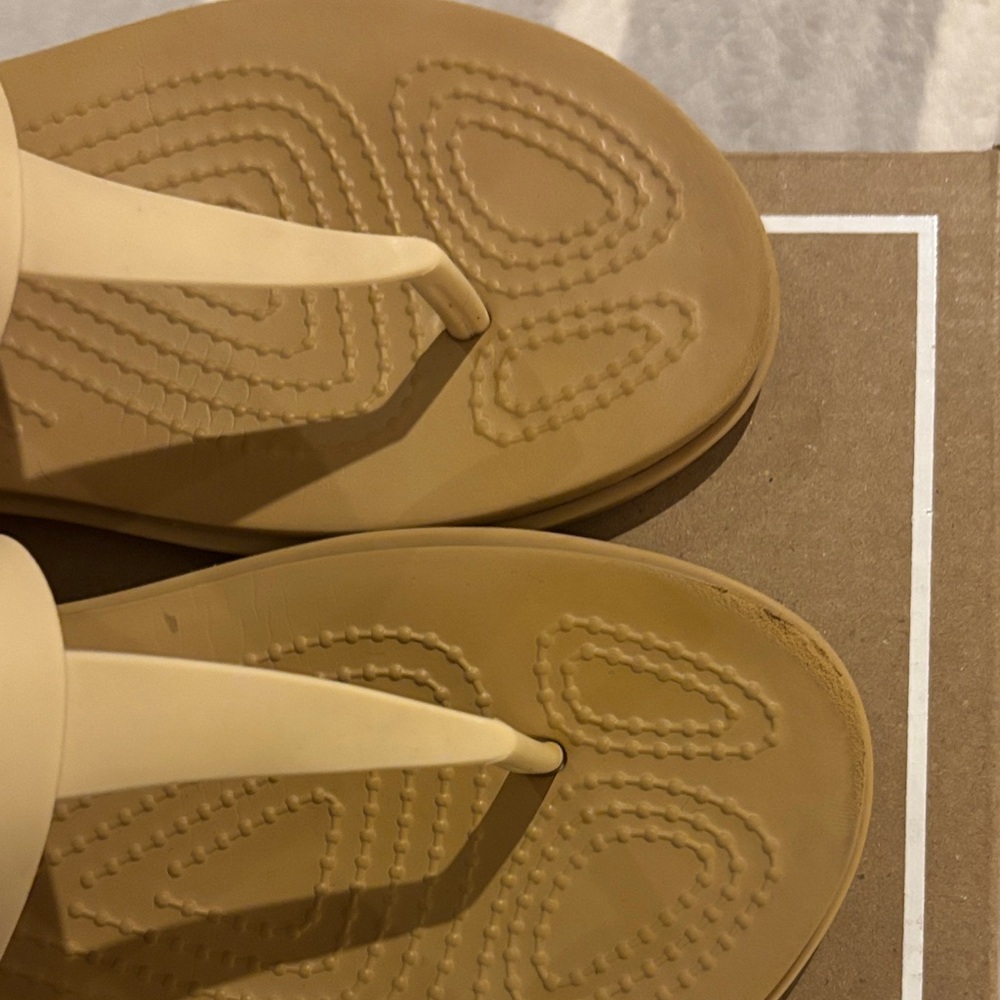 CROCS Tan Slide Sandals - Picture 5 of 5